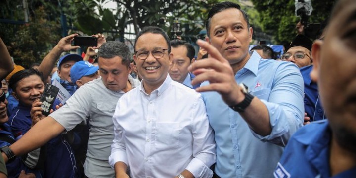 Bacapres Anies Baswedan dan Ketum Demokrat Agus Harimuti Yudhoyono (AHY). Sumber: merdeka.com