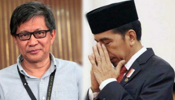 Waduh! Rocky Gerung Diteror Elite PDIP-Gerindra, Suruh Minta Maaf ke Jokowi. (Twitter/Foto)