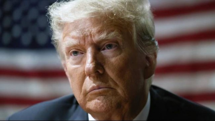 Donald Trump Murka! Usai Didakwa atas Upaya Batalkan Hasil Pemilu 2020. (Kompas.com/Foto)