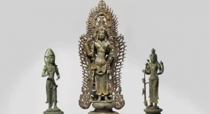 Artefak Kamboja yang akan dikembalikan oleh Australia /Twitter