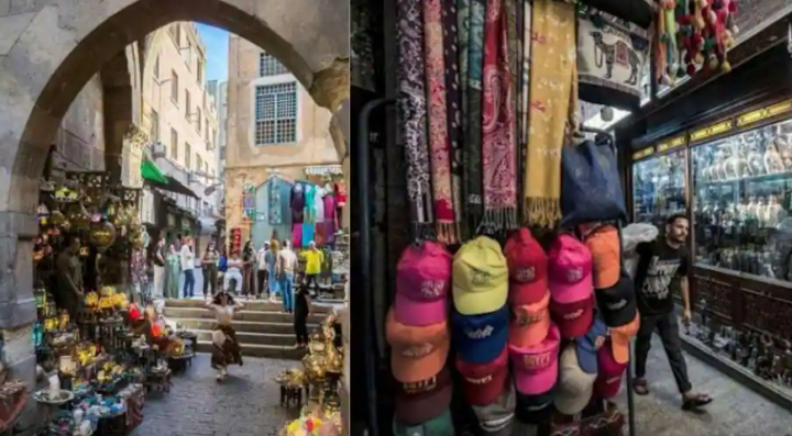 Tampilan pedagang di Mesir yang terkena dampak inflasi /Twitter