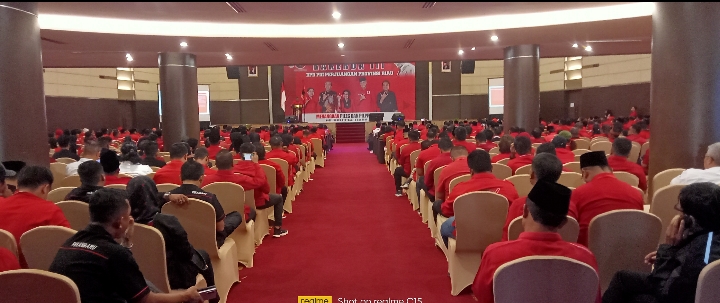 Sekjen DPP PDIP Hasto Kristiyanto buka Rakerda PDIP se Riau 
