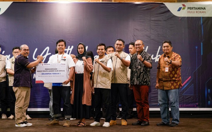 Kelompok Inkubasi Bisnis Lestari (Kubisa) menjadi Juara I pada Kegiatan Riau’s Youth Leader Club PHR 2023.