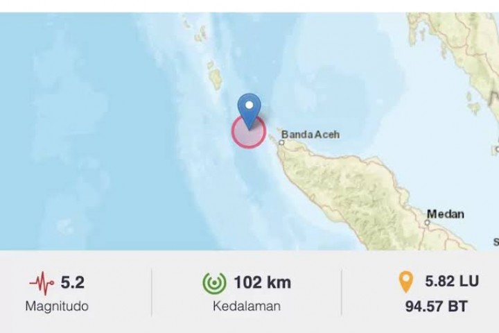 Gempa Sabang Aceh