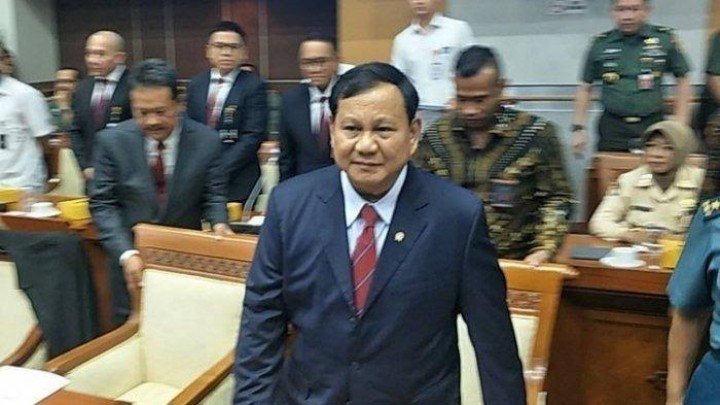 Menteri Pertahanan. Prabowo Subianto. Sumber: tribunnews.com