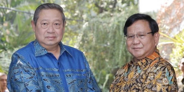Partai Demokrat memberikan dukungan pada Ketum Gerindra Prabowo Subianto untuk menjadi bacapres 2024. Sumber: merdeka.com