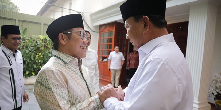 Cak Imin Ucapkan Selamat ke Koalisi Prabowo usai Didukung Demokrat. (Tangkapan Layar rmol.id)