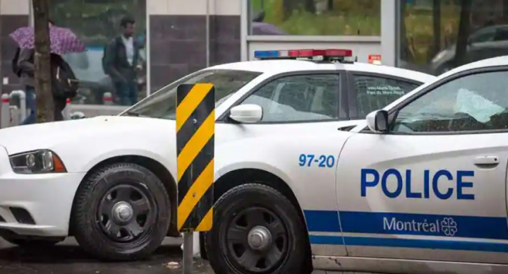 Gambar menunjukkan kendaraan polisi dari Montreal, tempat pria itu ditembak oleh polisi Quebec (Sumber: Éducaloi) 