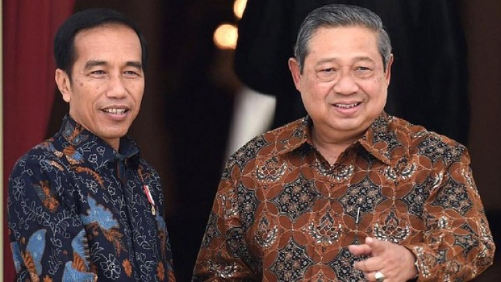 Presiden RI Joko Widodo dan Ketua Majelis Tinggi Partai Demokrat, Susilo Bambang Yudhoyono (SBY). Sumber: detik.com