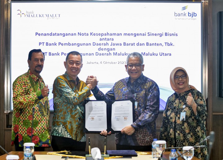 bank bjb dan Bank Maluku Malut Teken MoU Sinergi Bisni