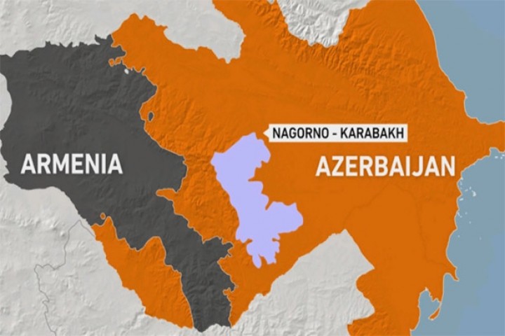 Azerbaijan Paksa Mundur Armenia Pakai Drone Israel di Nagorno-Karabakh. (x/Foto)