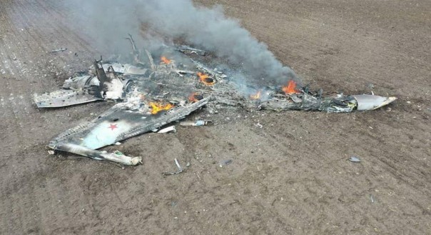 Intelijen Inggris Laporkan Rusia Tembak Jet Sendiri hingga Jatuh di Ukraina. (19FortyFive/Foto)