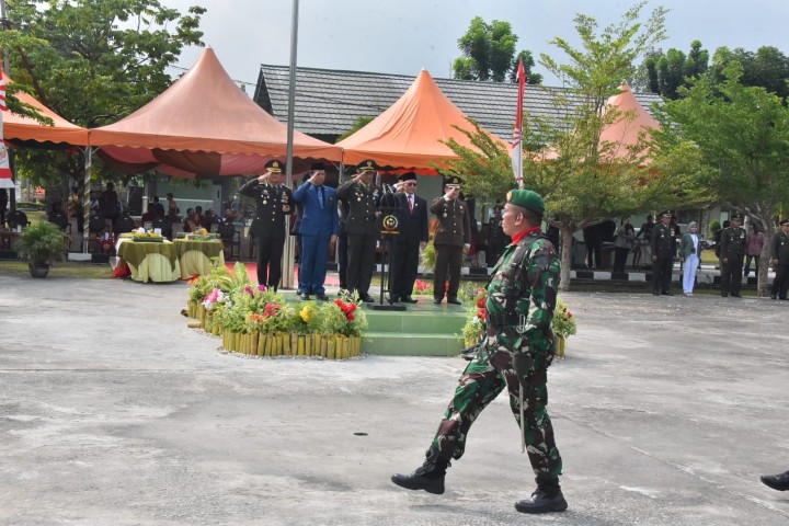 Upacara HUT TNI ke 78 di Makodim 0303 Bengkalis