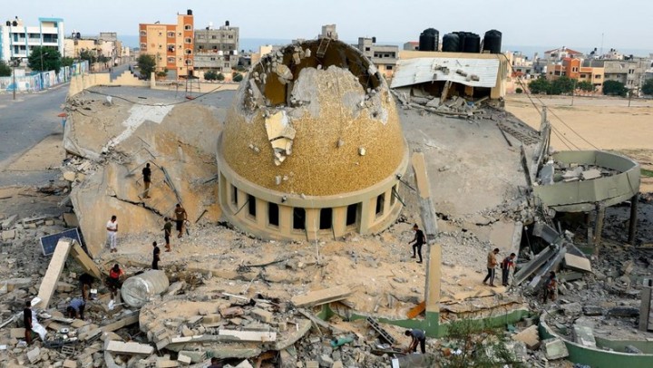 Imbas Serangan Hamas, 1.000 Bangunan-Masjid Ternama Gaza Rusak usai Digempur Israel. (CNBC/Foto)