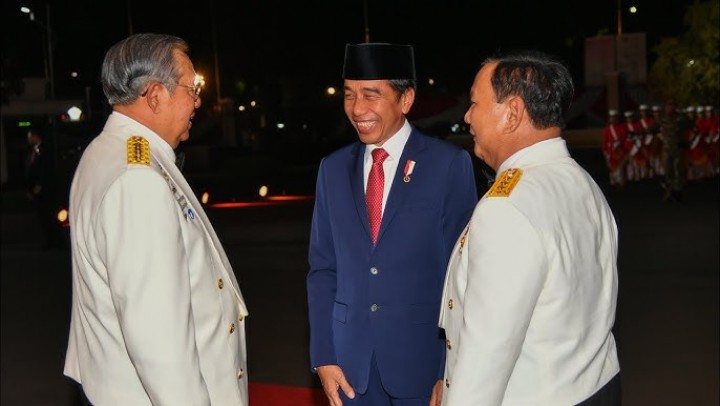 Politisi PDIP Joko Widodo, Politisi Demokrat Susilo Bambang Yudhoyono dan Politisi Gerindra Prabowo Subianto. Sumber: YouTube