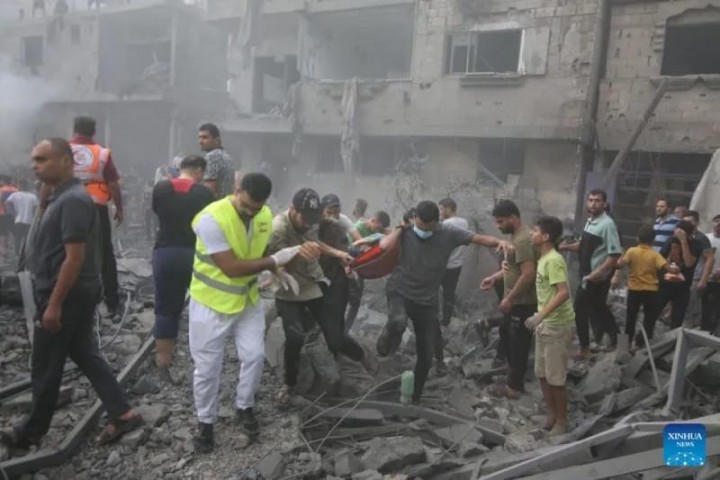 Update Korban Serangan Israel ke Gaza: 2.215 Warga Palestina Meninggal Dunia, 8.714 Luka-luka. (X/Foto)
