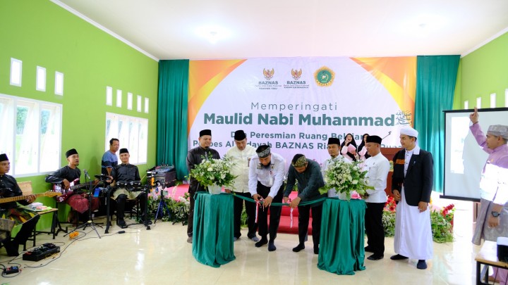 Peresmian gedung belajar pondok pesantren Al Hidayah Baznas Riau II