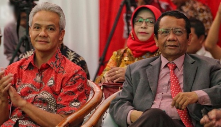 Pasangan Ganjar Pranowo dan Mahfud Md. Sumber: suara nasional