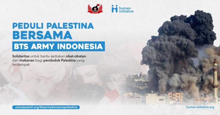 BTS ARMY Indonesia Kumpulkan Donasi 1 Miliar untuk Bela Palestina. (X/Foto)