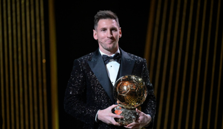 Selamat! Lionel Messi Menang Ballon d'Or 2023 'The Real GOAT' (goal.com/Tangkapan Layar)