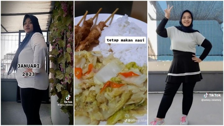 Viral Wanita Sukses Pangkas BB 31 Kg Meski Masih Makan Nasi, Begini Kisahnya  