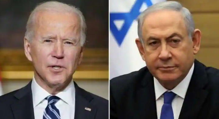 Presiden AS Joe Biden dan Perdana Menteri Israel Benjamin Netanyahu /AFP