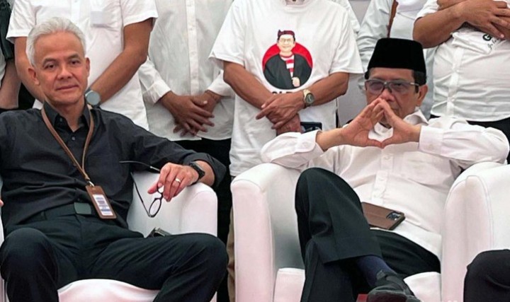 Capres Ganjar Pranowo dan Cawapres Mahfud Md. Sumber: detik.com