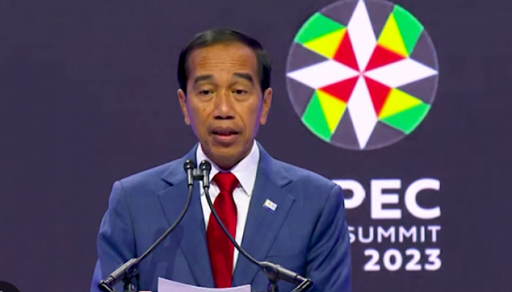 Hadiri APEC CEO Summit, Jokowi Ajak Asing Investasi di Indonesia. (Tangkapan Layar/antaranews.com)