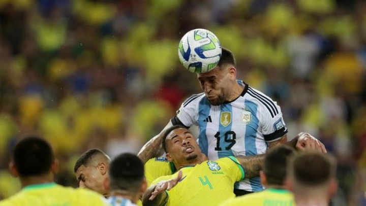 Brasil vs Argentina: Tim Tango Menang 1-0 Leat Gol Nicolas Otamendi. (detik.com/Foto)