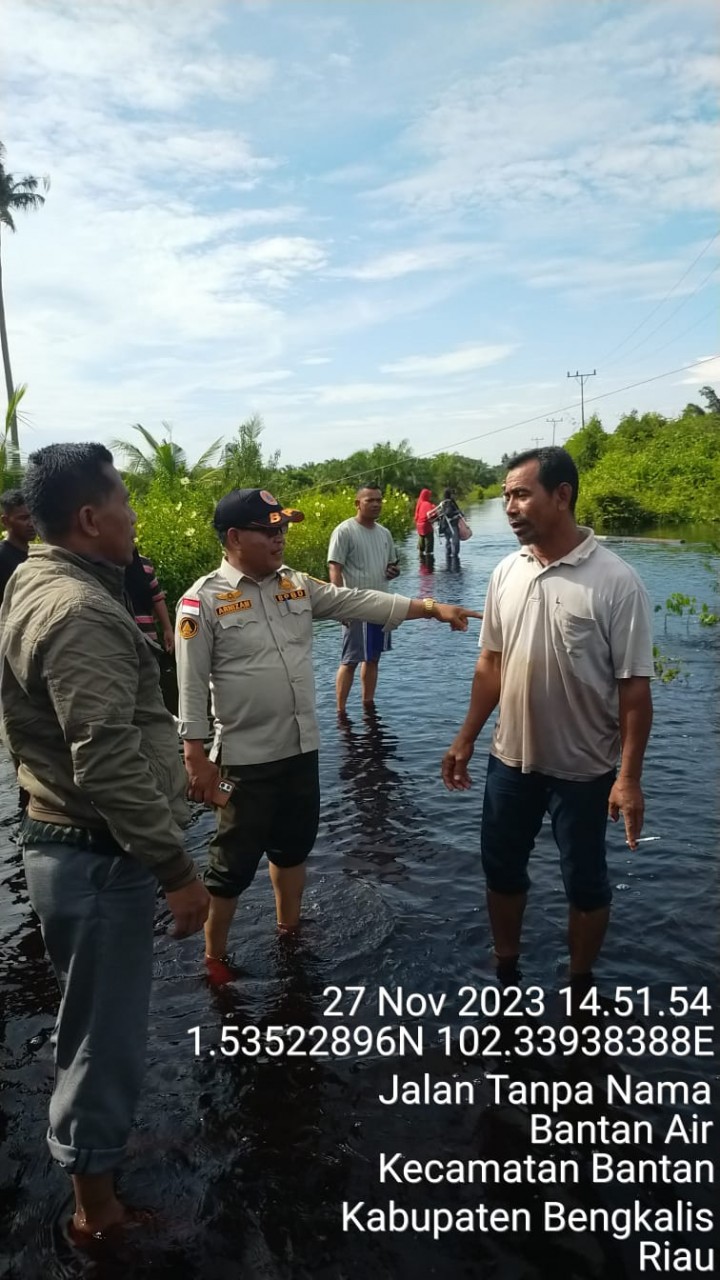 Lokasi banjir diwilayah kecamatan Bantan