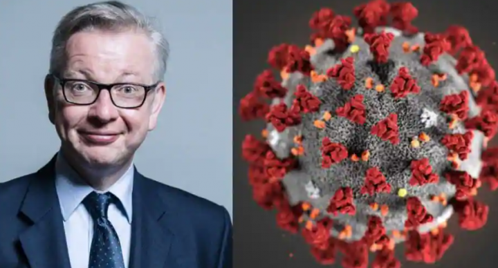 Menteri Michael Gove dan gambar representasi virus corona /net