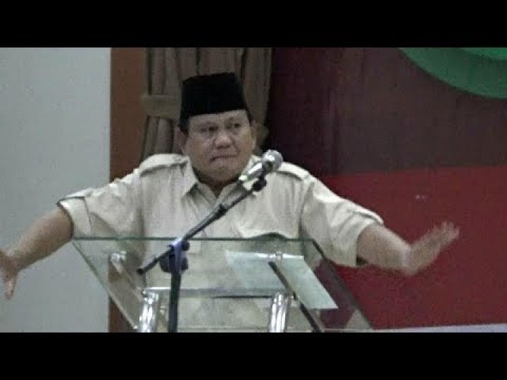 Capres Prabowo Subianto berjoget. Sumber: internet