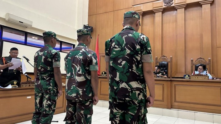 Prajurit TNI Terdakwa Pembunuh Imam Maskyur Divonis Hukuman Penjara Seumur Hidup, Ini Nama-nama Pelaku. (detikCom/Tangkapan Layar)
