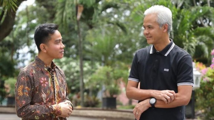 Capres Ganjar Pranowo dan cawapres Gibran Rakabuming. Sumber: cnnindonesia.com