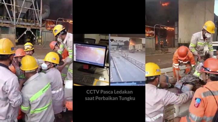 Update Korban Ledakan Smelter PT ITSS: 18 Pekerja Tewas, 8 Diantaranya Tenaga Kerja Asing. (X/Foto)