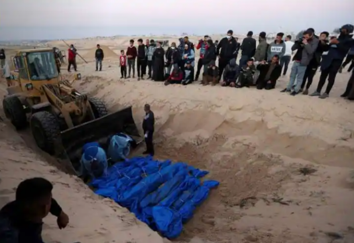 Situasi pengembalian mayat warga sipil Gaza oleh Israel /Reuters