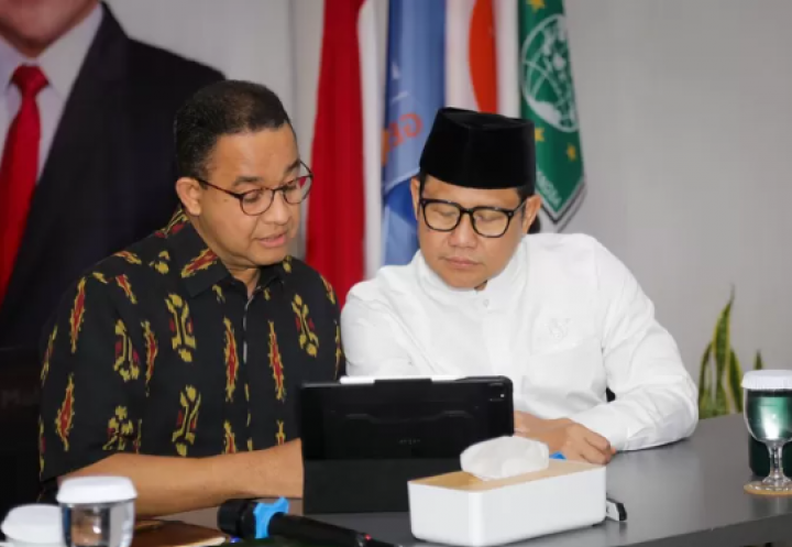 Anies Baswedan dan Muhaimin Iskandar, Capres dan cawapres nomor urut 1 di Pemilau 2024 RI. (X/Foto)