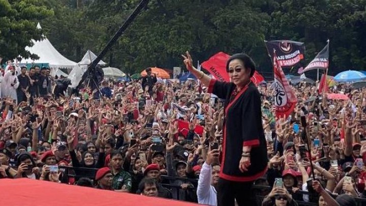 Megawati sampai Turun Gunung Hadiri Kampanye Akbar Ganjar-Mahfud, Ternyata Ini Alasannya. (X/Foto)