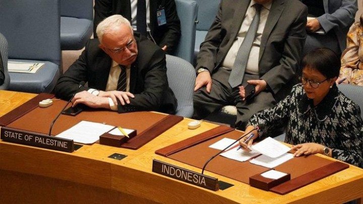 Menlu Retno Bicara di PBB: Dewan Keamanan Telah Gagal, Israel Masih Bunuh Warga Palestina. (X/@tribunmedan)