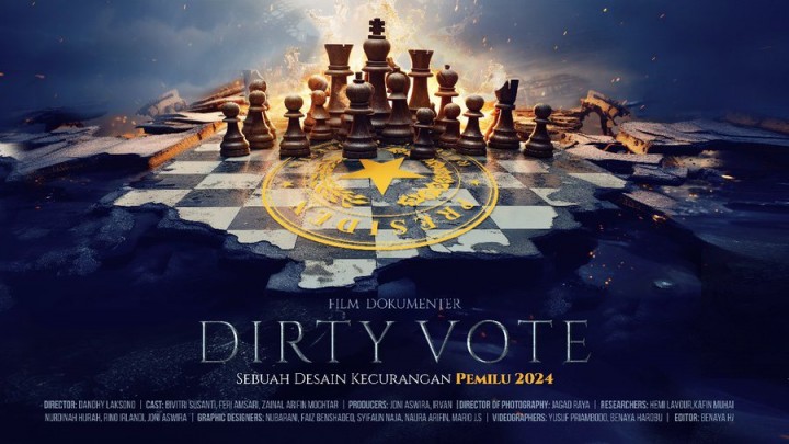 Film Dirty Vote Mendadak Hilang dari Pencarian YouTube. (X/Foto)