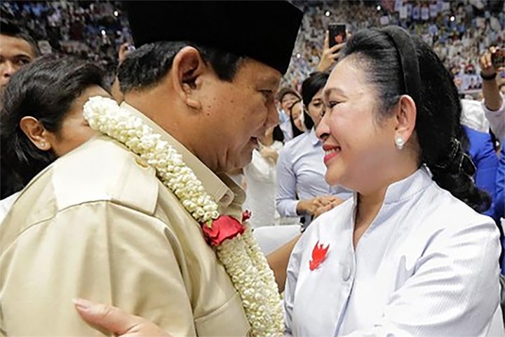 Titiek Soeharto Digantikan, Prabowo Subianto Ternyata Punya Nama Lain untuk Jadi Ibu Negara. (X/Foto)