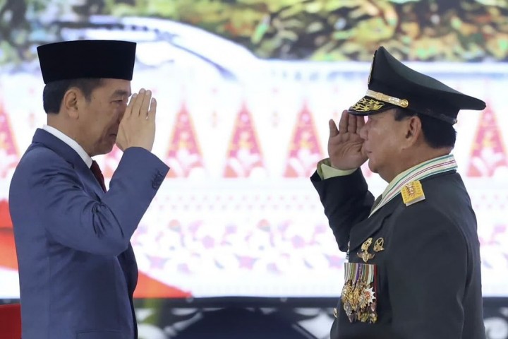 Respon Prabowo usai Dapat Pangkat jenderal Kehormatan Bintang Empat: Terima Kasih Presiden Jokowi 