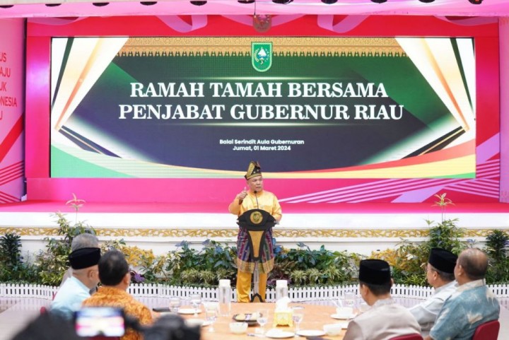 Pj Gubernur Riau, SF Hariyanto dalam pemaparannya