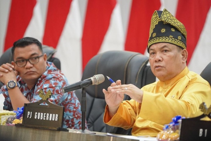 Pj Gubernur Riau, SF Hariyanto dalam arahannya