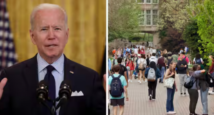 Presiden AS Joe Biden mengusulkan rencana baru untuk menghapus pinjaman mahasiswa /Reuters