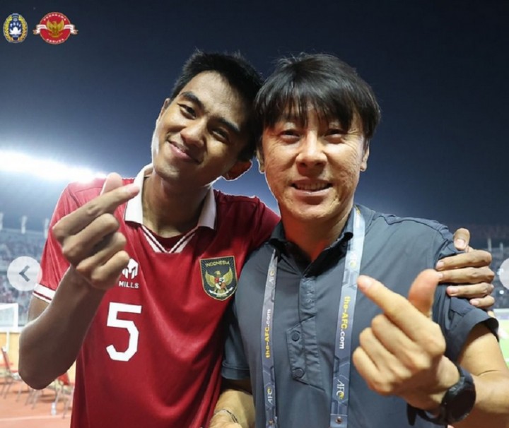 Shin Tae-yong Ungkap Alasan Panggil Kakang Rudianto ke Timnas U-23 Indonesia. (X/@GarudaIndonesia)