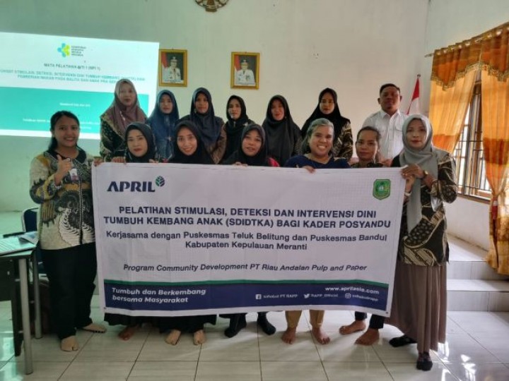 RAPP mendukung peningkatan kesehatan masyarakat dengan memberikan pendampingan kepada 48 Posyandu di Kepulauan Meranti.