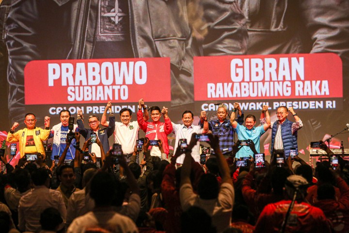 Partai-partai pendukung Prabowo-Gibran. Sumber: jawapos.com