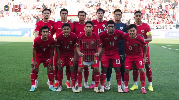 Gagal ke Final, Timnas U-23 Indonesia Disebut Bakal Masuk Grup Neraka Kalau Lolos Olimpiade 2024. (X/@TimnasIndonesia)