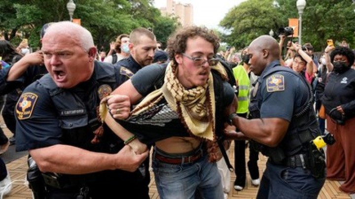 Demo Mahasiswa Di Amerika Menggila, Polisi Turun hingga Kampus Ancam Dengan DO. (X/Foto)
